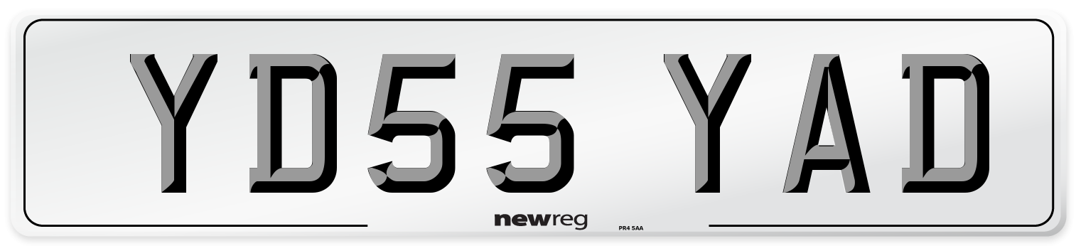YD55 YAD Number Plate from New Reg